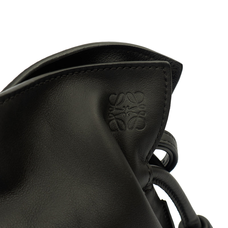 Picture of Loewe Tote Flamenco in Black, Leather