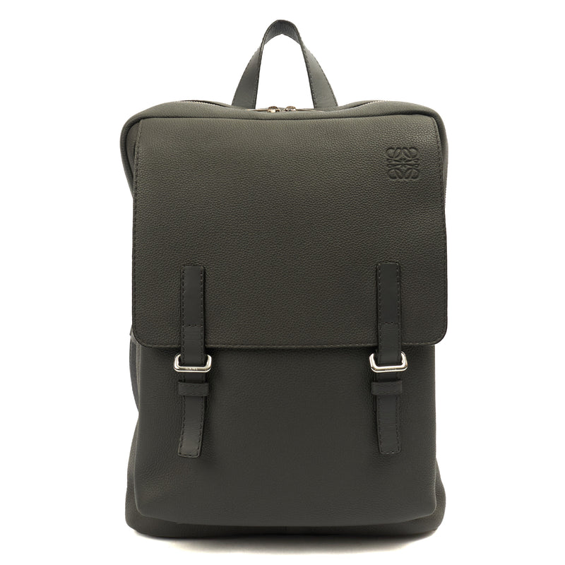 Picture of Loewe Backpack Yago Backpack in Grey, Leather