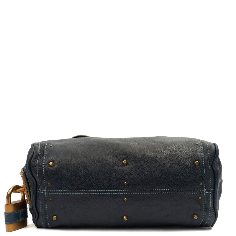 Picture of Chloe Shoulder Bag Paddington - Small in Blue, Leather