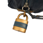 Picture of Chloe Shoulder Bag Paddington - Small in Blue, Leather