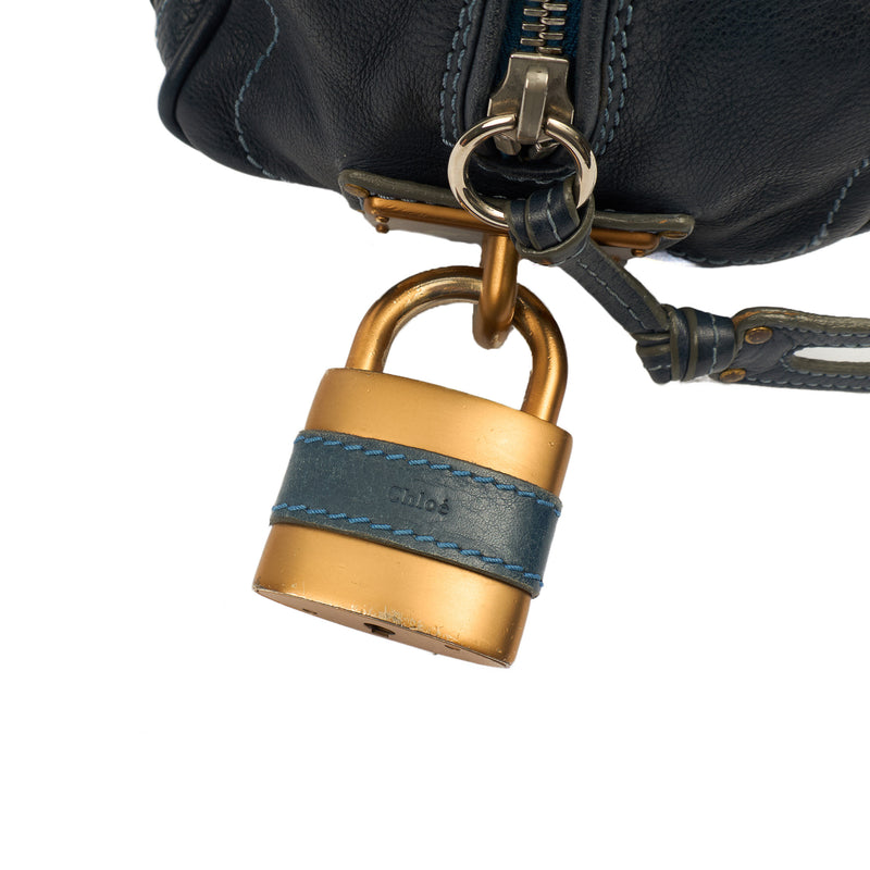 Picture of Chloe Shoulder Bag Paddington - Small in Blue, Leather