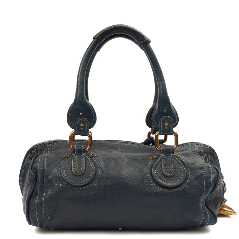 Picture of Chloe Shoulder Bag Paddington - Small in Blue, Leather