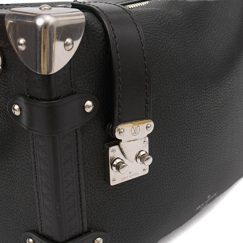 Picture of Louis Vuitton Cross Body Side Trunk PM in Black, Leather