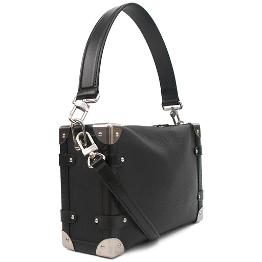 Picture of Louis Vuitton Cross Body Side Trunk PM in Black, Leather