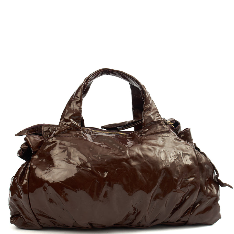 Picture of Gucci Tote Hysteria Hobo - Medium in Purple, Patent Leather