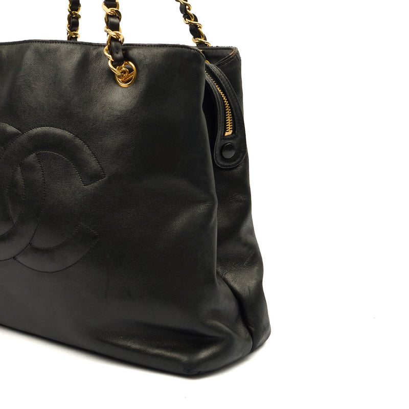 Picture of Chanel Tote Vintage Tote in Black, Lambskin Leather