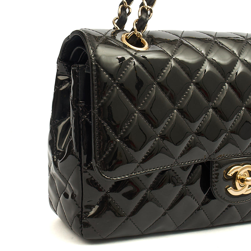 Picture of Chanel Shoulder Bag Classic Double Flap - Medium in Black, Patent Leather