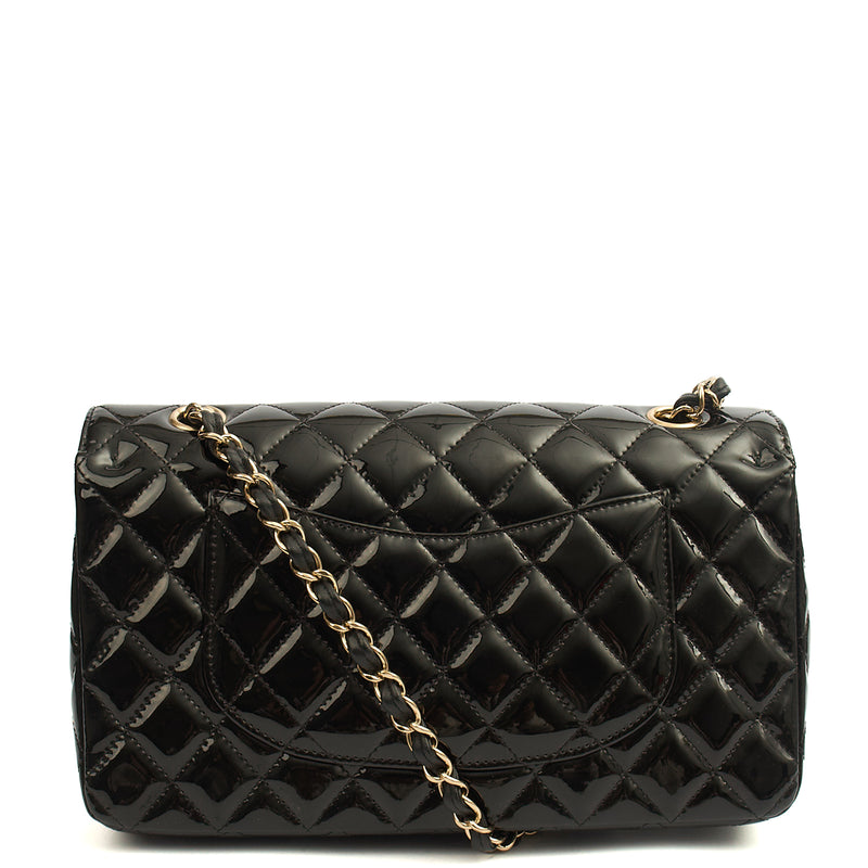 Picture of Chanel Shoulder Bag Classic Double Flap - Medium in Black, Patent Leather