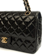 Picture of Chanel Shoulder Bag Classic Double Flap - Medium in Black, Patent Leather