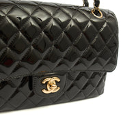 Picture of Chanel Shoulder Bag Classic Double Flap - Medium in Black, Patent Leather
