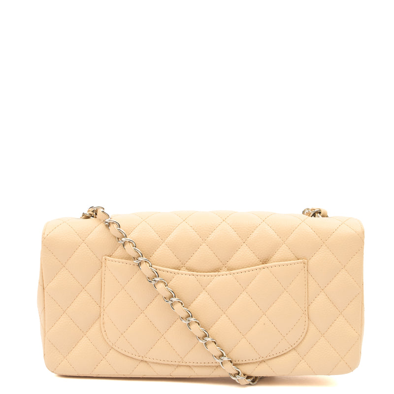 Picture of Chanel Shoulder Bag Classic - East West in Neutral, Caviar Leather