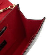 Picture of Aspinal of London Shoulder Bag Mayfair - Midi in Black, Exotic Effect Leather
