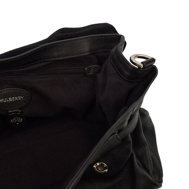 Picture of Mulberry Satchel Alexa in Black, Calfskin Leather