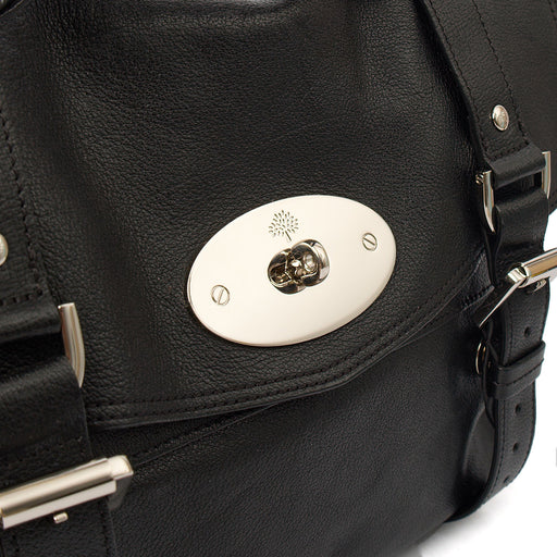 Picture of Mulberry Satchel Alexa in Black, Calfskin Leather