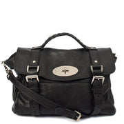Picture of Mulberry Satchel Alexa in Black, Calfskin Leather