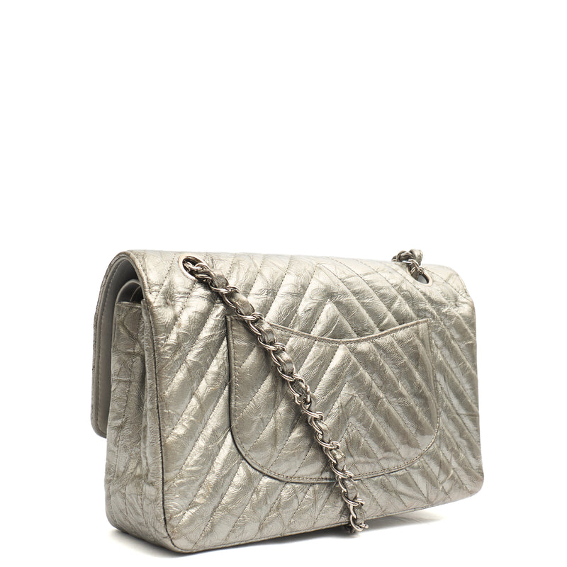 Picture of Chanel Shoulder Bag Classic Double Flap - Medium in Metallic, Patent Leather