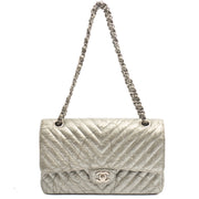Picture of Chanel Shoulder Bag Classic Double Flap - Medium in Metallic, Patent Leather