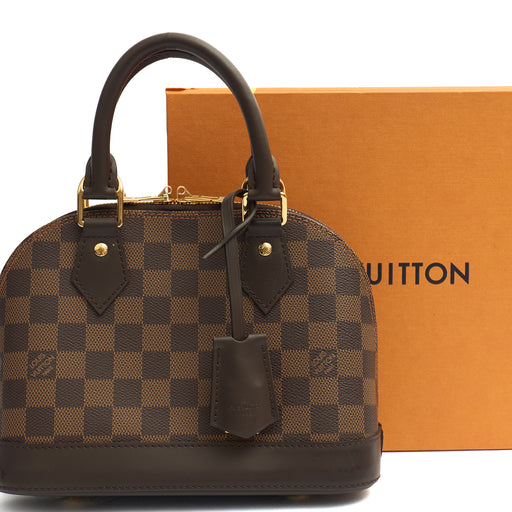 Picture of Louis Vuitton Top Handle Alma BB in Damier Ebene, Canvas
