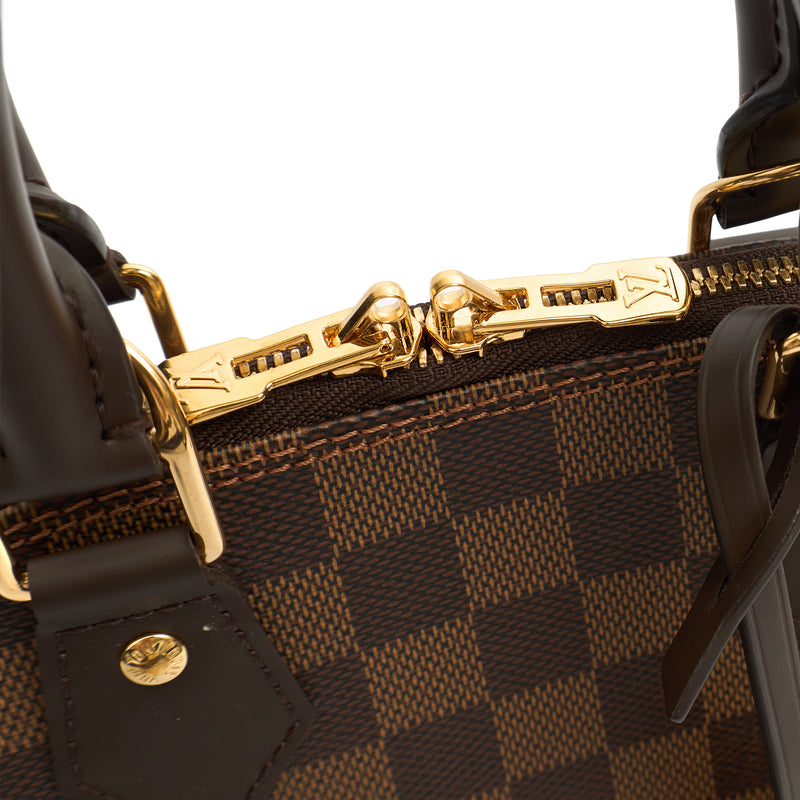 Picture of Louis Vuitton Top Handle Alma BB in Damier Ebene, Canvas