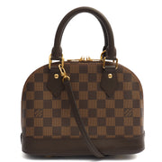Picture of Louis Vuitton Top Handle Alma BB in Damier Ebene, Canvas
