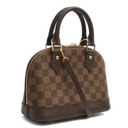 Picture of Louis Vuitton Top Handle Alma BB in Damier Ebene, Canvas