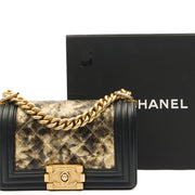 Picture of Chanel Mini Bag Boy - Mini in Metallic, Leather