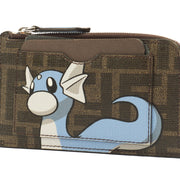 Picture of Fendi Clutch Compact Wallet in Brown Jacquard FF, Leather
