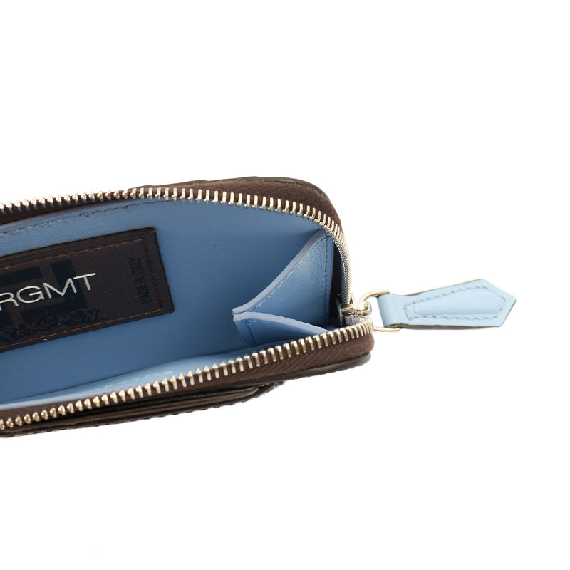 Picture of Fendi Clutch Compact Wallet in Brown Jacquard FF, Leather