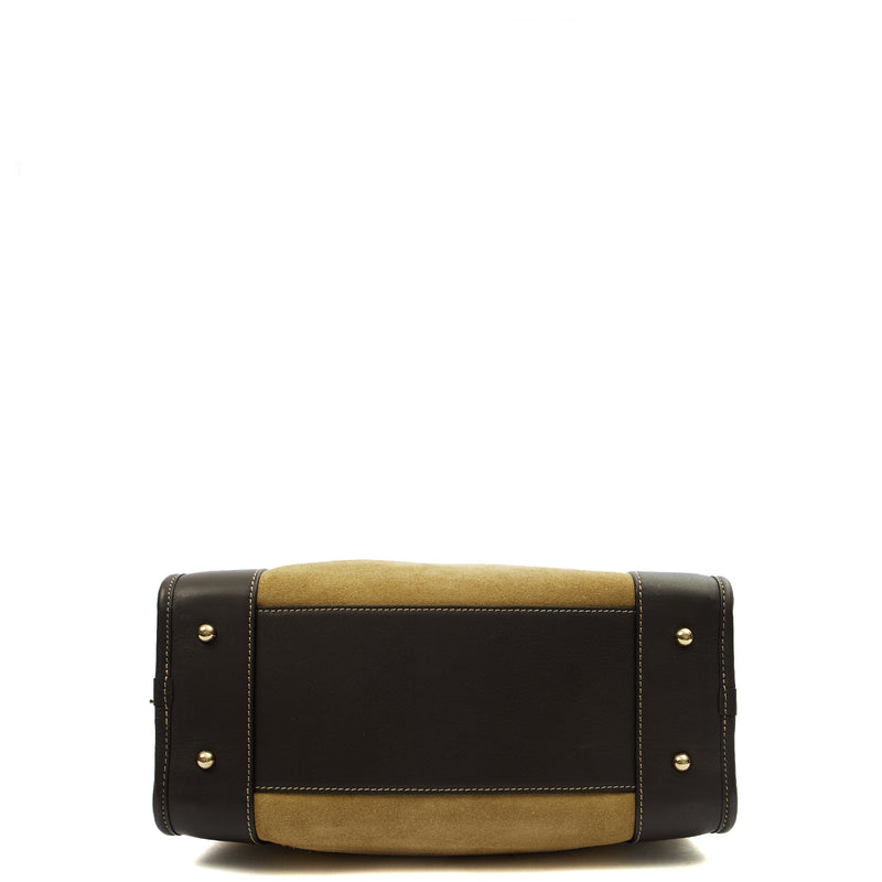 Picture of Loewe Top Handle Amazona 28 in Brown, Suede
