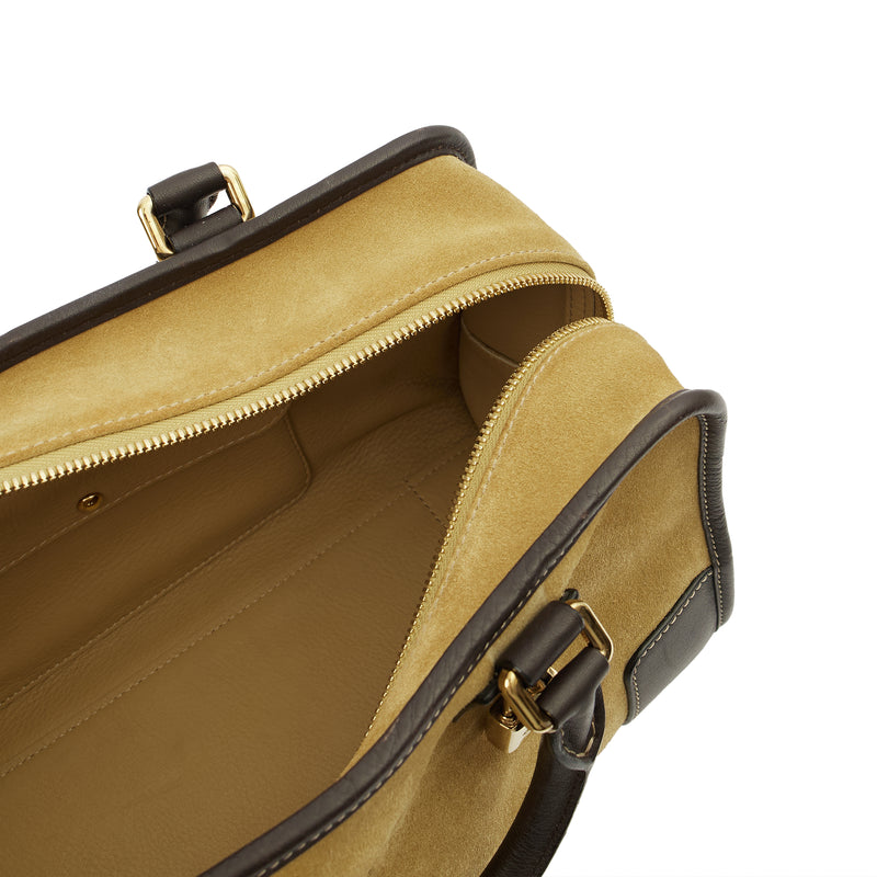 Picture of Loewe Top Handle Amazona 28 in Brown, Suede