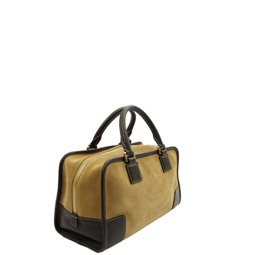 Picture of Loewe Top Handle Amazona 28 in Brown, Suede