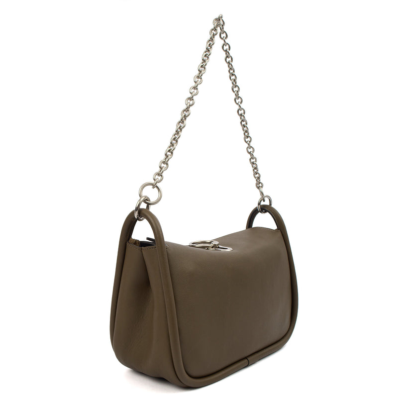 Picture of Mulberry Tote Leighton in Dark Palm, Calfskin Leather