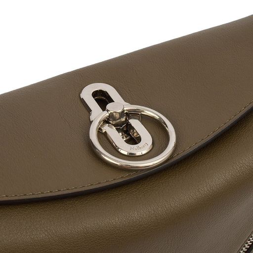 Picture of Mulberry Tote Leighton in Dark Palm, Calfskin Leather