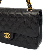 Picture of Chanel Cross Body Classic Double Flap - Medium in Black, Caviar Leather