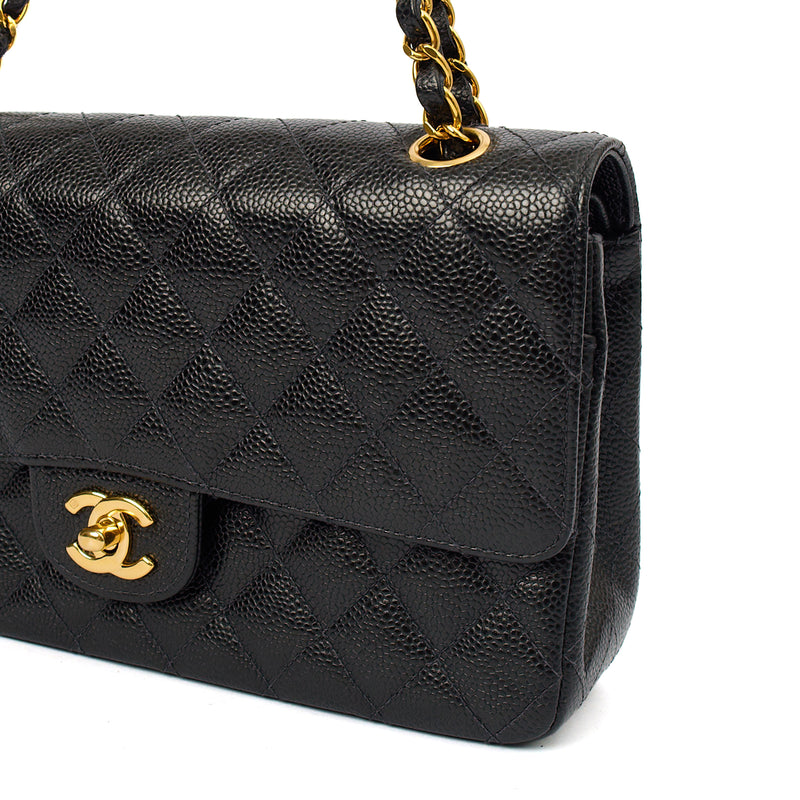 Picture of Chanel Cross Body Classic Double Flap - Medium in Black, Caviar Leather
