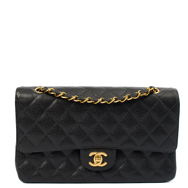 Picture of Chanel Cross Body Classic Double Flap - Medium in Black, Caviar Leather