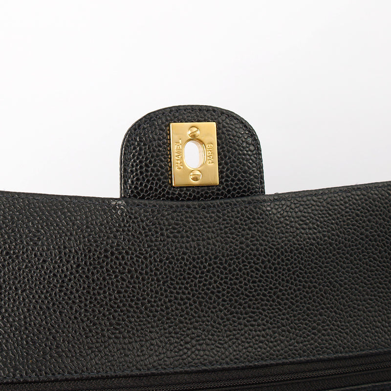 Picture of Chanel Cross Body Classic Double Flap - Medium in Black, Caviar Leather