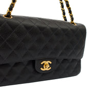 Picture of Chanel Cross Body Classic Double Flap - Medium in Black, Caviar Leather
