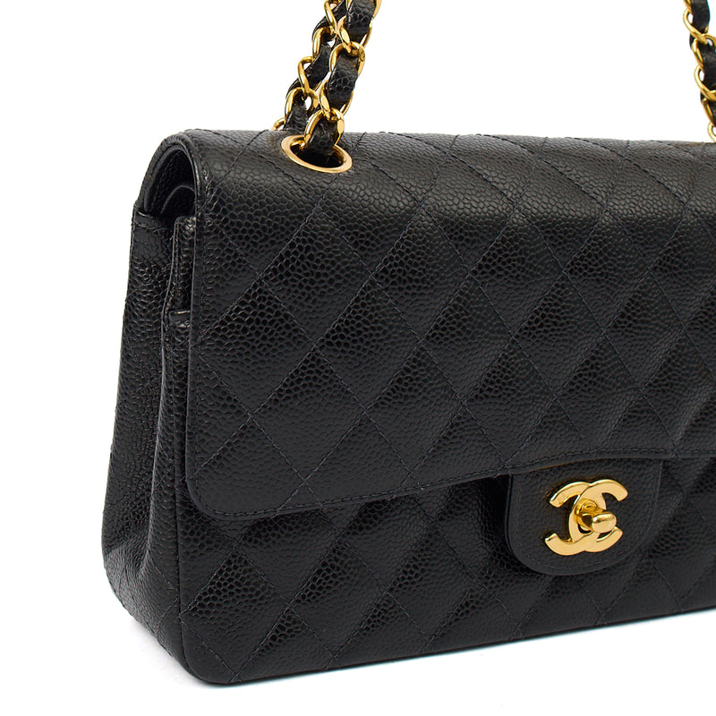 Picture of Chanel Cross Body Classic Double Flap - Medium in Black, Caviar Leather