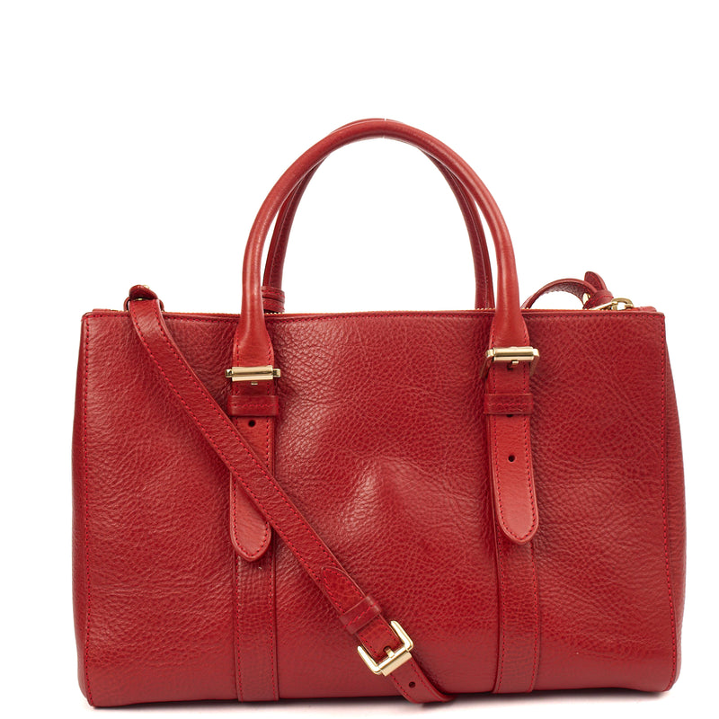 Picture of Mulberry Tote Bayswater Double Zip Tote - Small in Scarlett, Leather