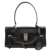 Picture of Prada Cross Body Saffiano Soft in Black, Leather