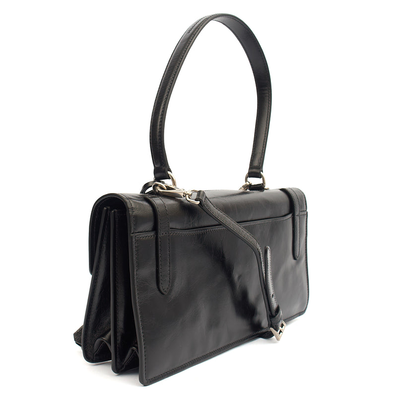 Picture of Prada Cross Body Saffiano Soft in Black, Leather