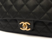 Picture of Chanel Cross Body Chain Around Flap in Black, Caviar Leather