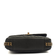 Picture of Chanel Cross Body Chain Around Flap in Black, Caviar Leather