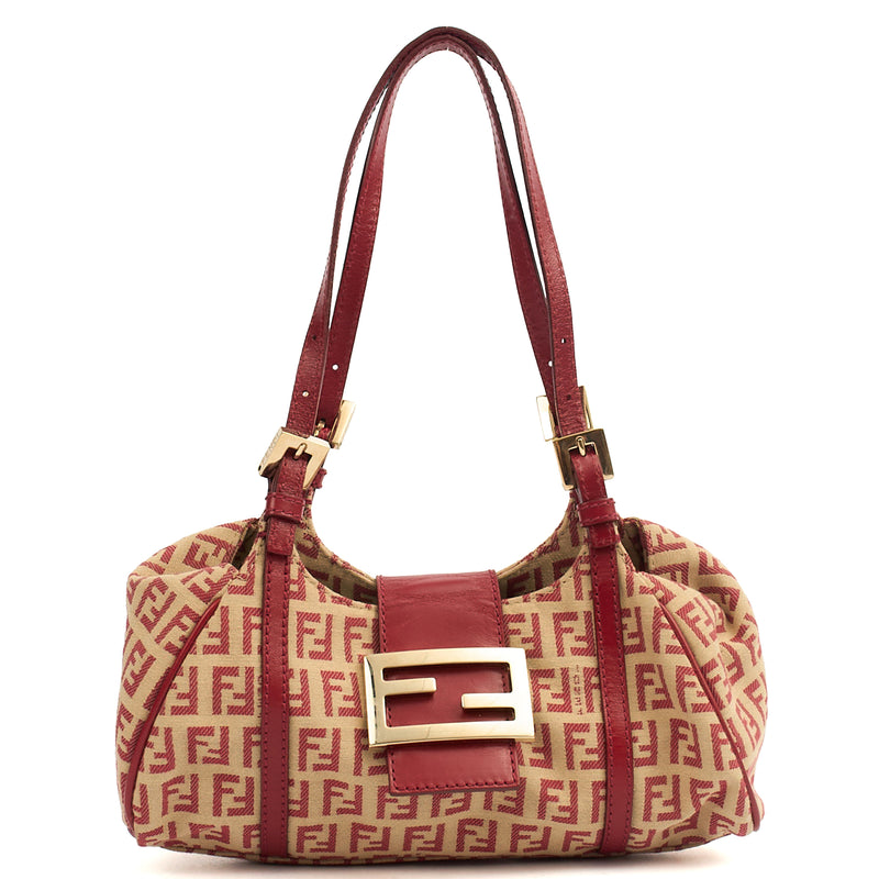 Picture of Fendi Mini Bag Zucca Tote in Red, Canvas