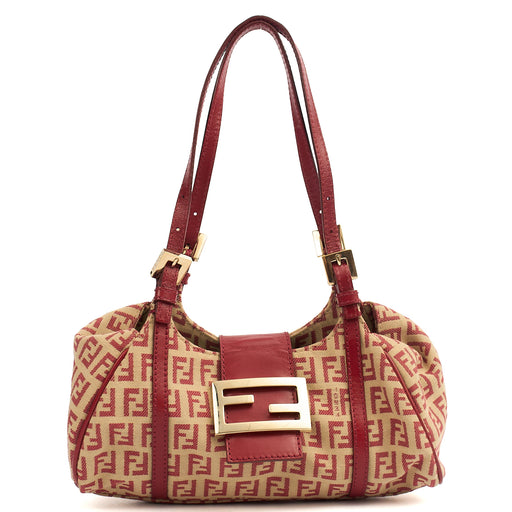 Picture of Fendi Mini Bag Zucca Tote in Red, Canvas
