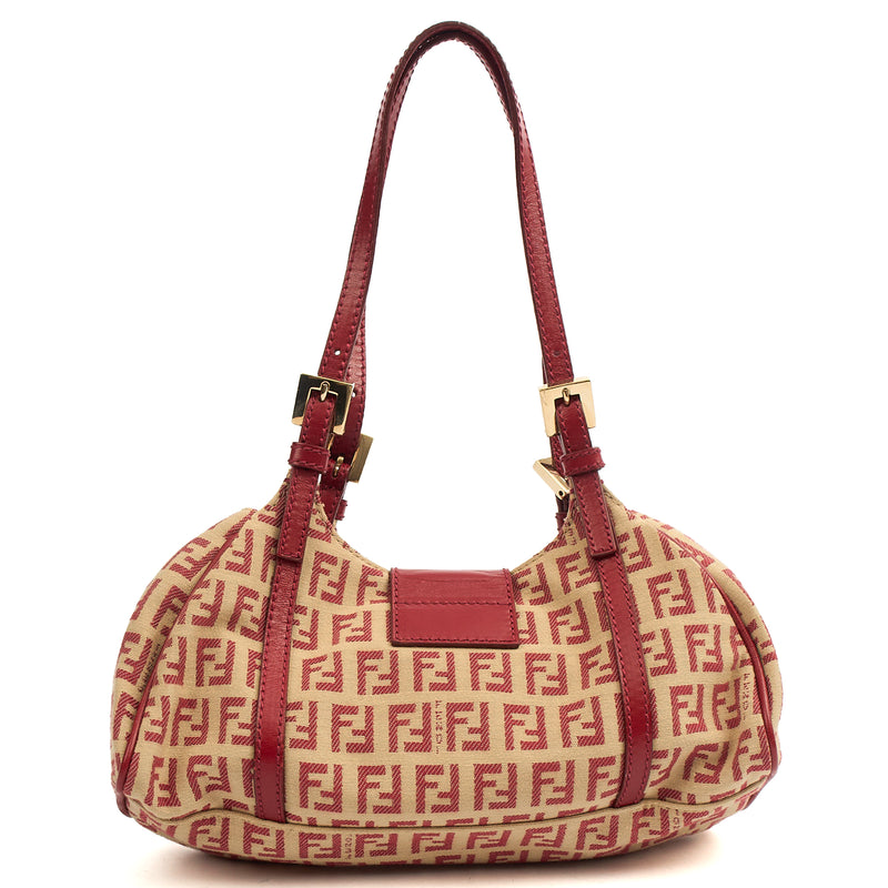 Picture of Fendi Mini Bag Zucca Tote in Red, Canvas