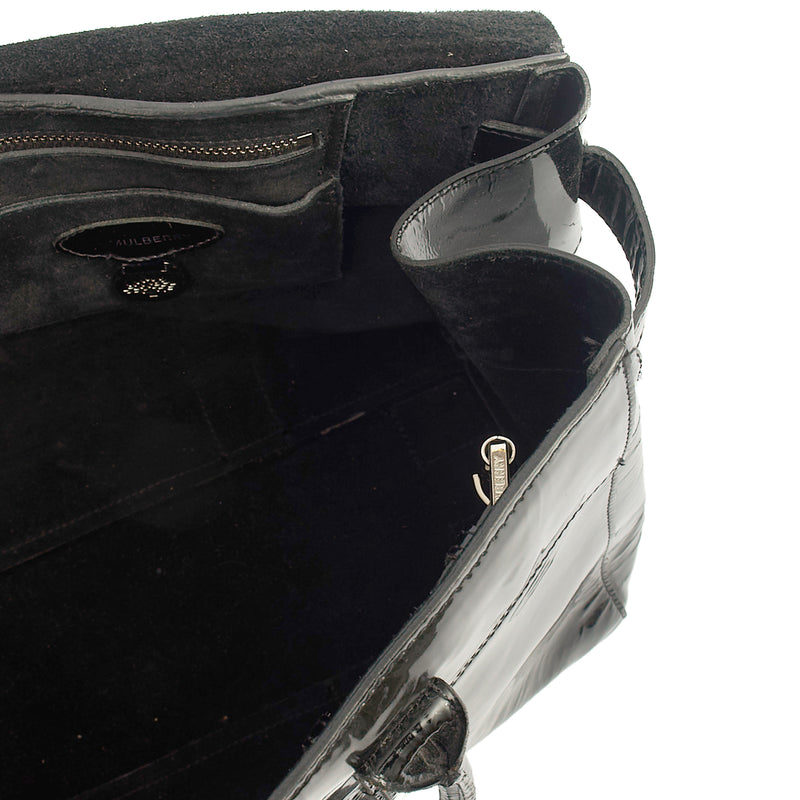 Picture of Mulberry Tote Bayswater Heritage in Black, Patent Leather