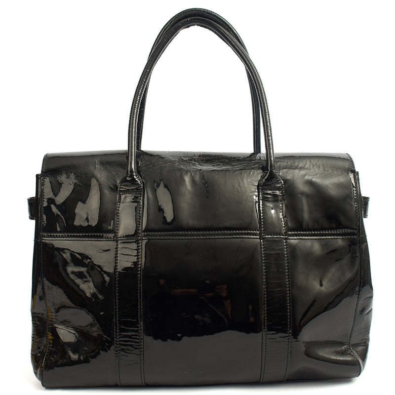 Picture of Mulberry Tote Bayswater Heritage in Black, Patent Leather