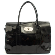 Picture of Mulberry Tote Bayswater Heritage in Black, Patent Leather
